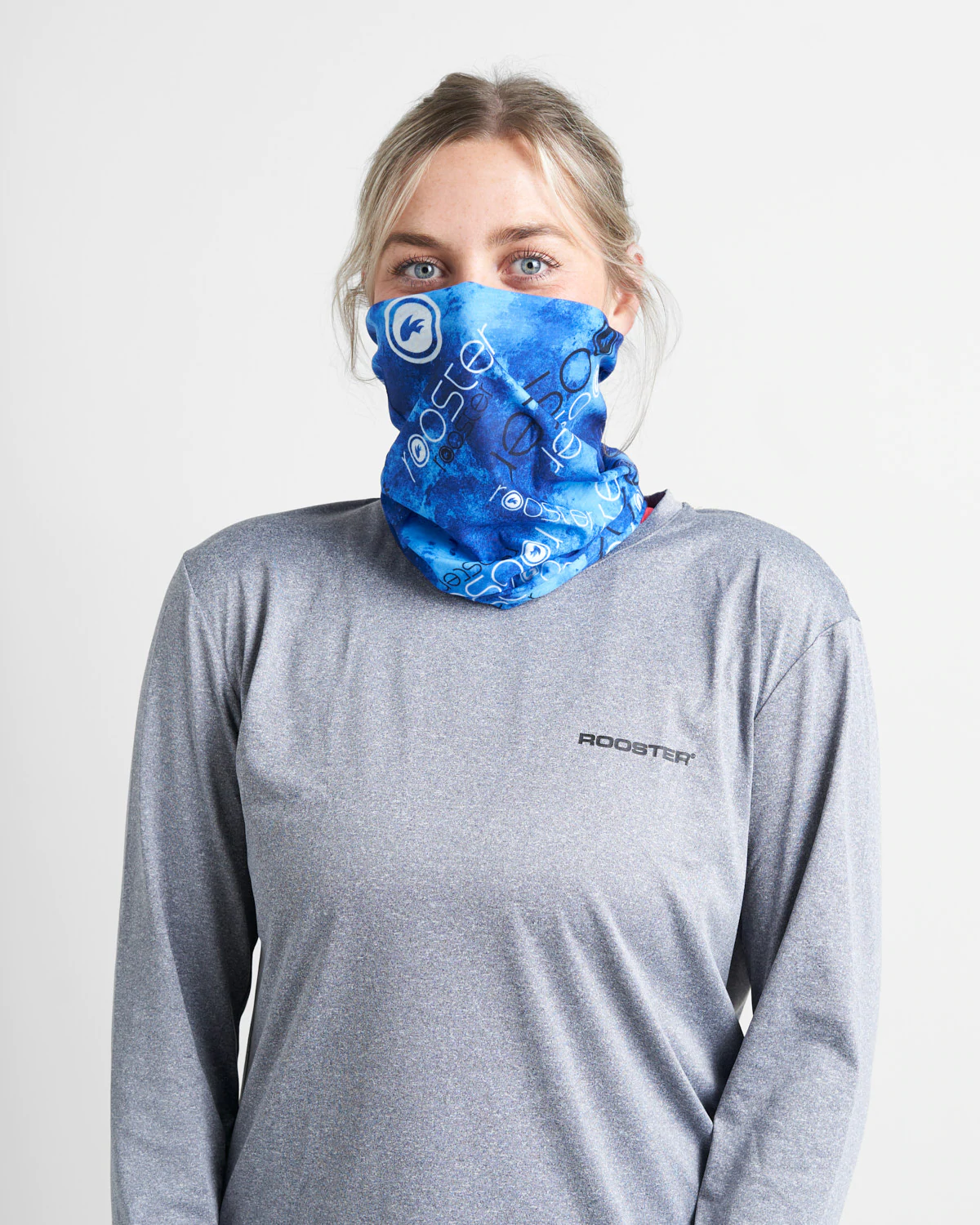 UV NECK SLEEVE FACE COVERING - AZURE