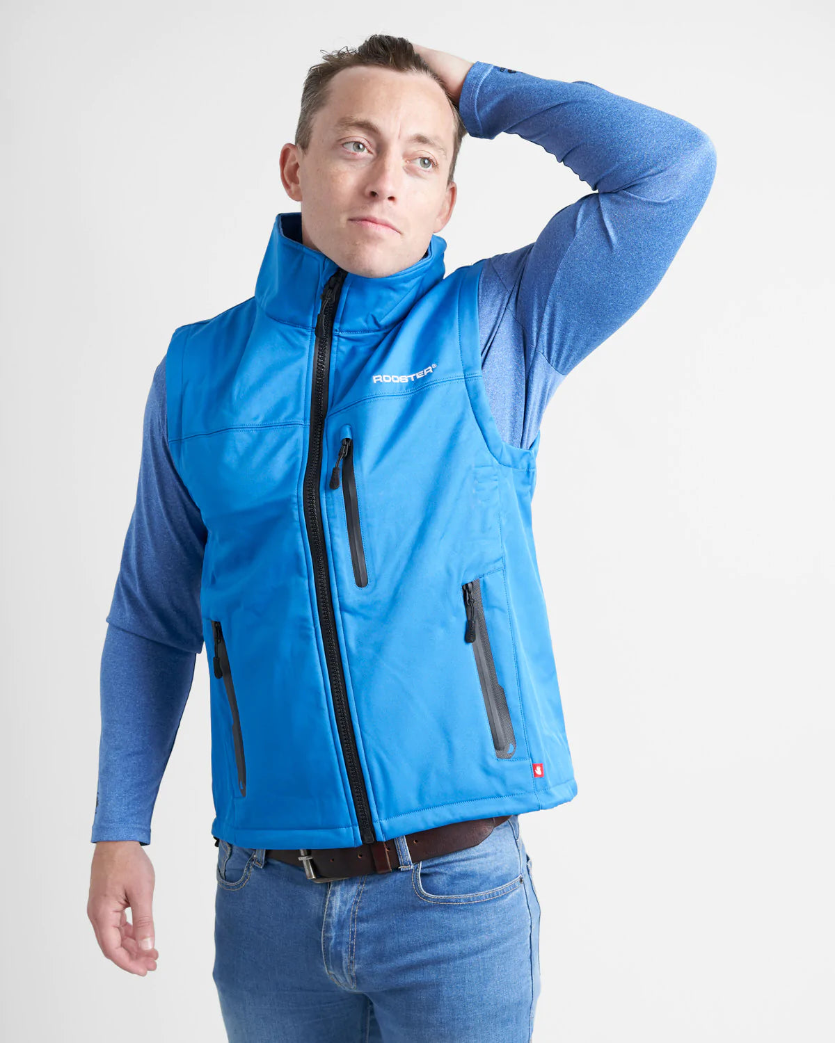 ADULT SOFT SHELL GILET - SIGNAL BLUE