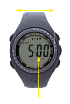 1121 BLACK COMPACT SAILING WATCH