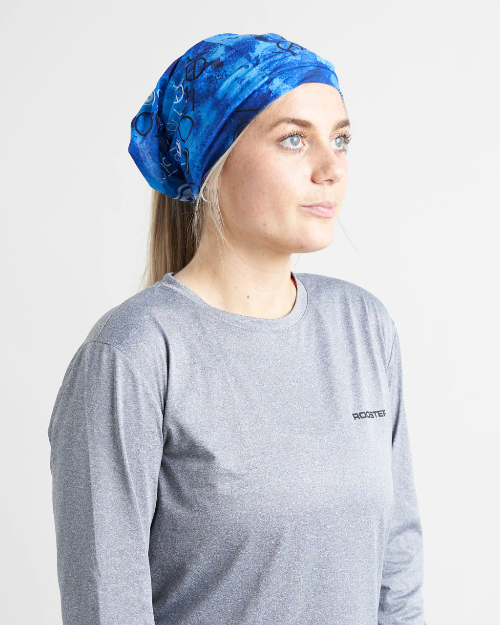 UV NECK SLEEVE FACE COVERING - AZURE