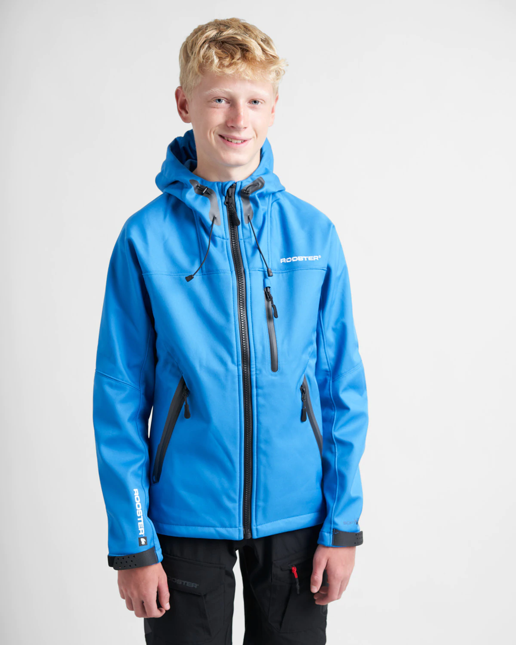 JUNIOR SOFT SHELL JACKET - SIGNAL BLUE