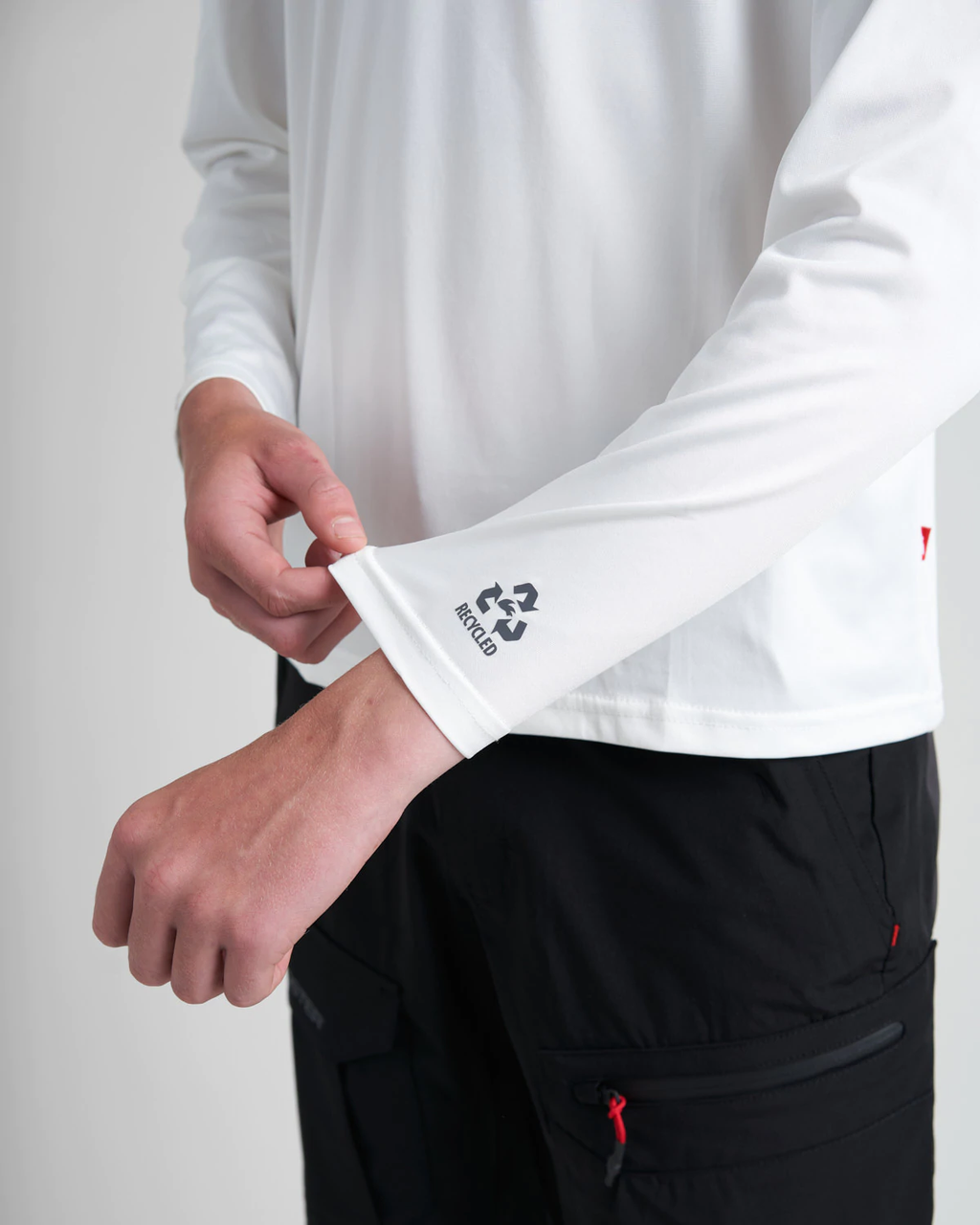 QUICK DRY UVF 50+ TECH T-SHIRT LONG SLEEVED - WHITE