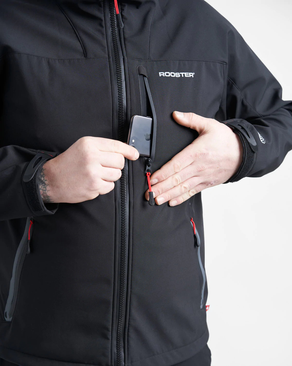 MEN SOFT SHELL JACKET (WITHOUT HOOD)