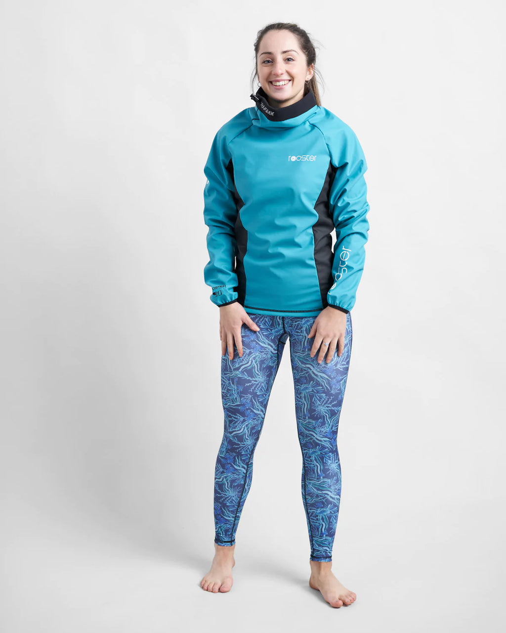 WOMENS CLASSIC AQUAFLEECE TOP - TEAL