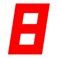 RED DIGITAL SAIL NUMBERS 23.5CM