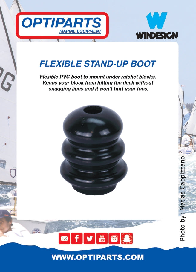 40MM FLEXIBLE PVC STAND-UP BOOT OPTIPARTS