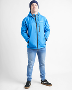 MEN SOFT SHELL JACKET - SIGNAL BLUE