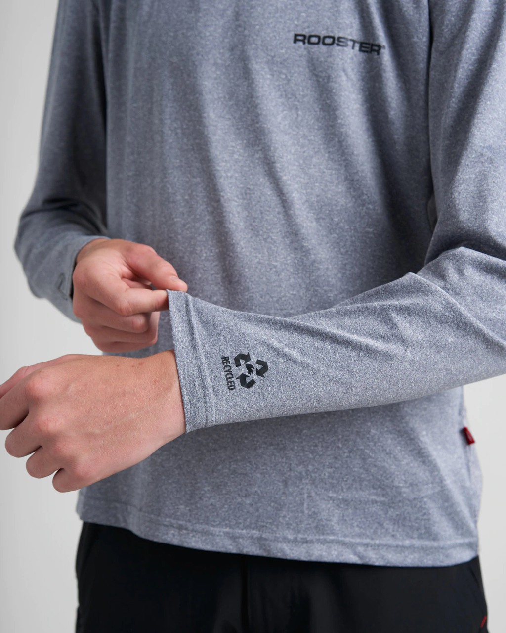 QUICK DRY UVF 50+ TECH T-SHIRT LONG SLEEVED - GREY