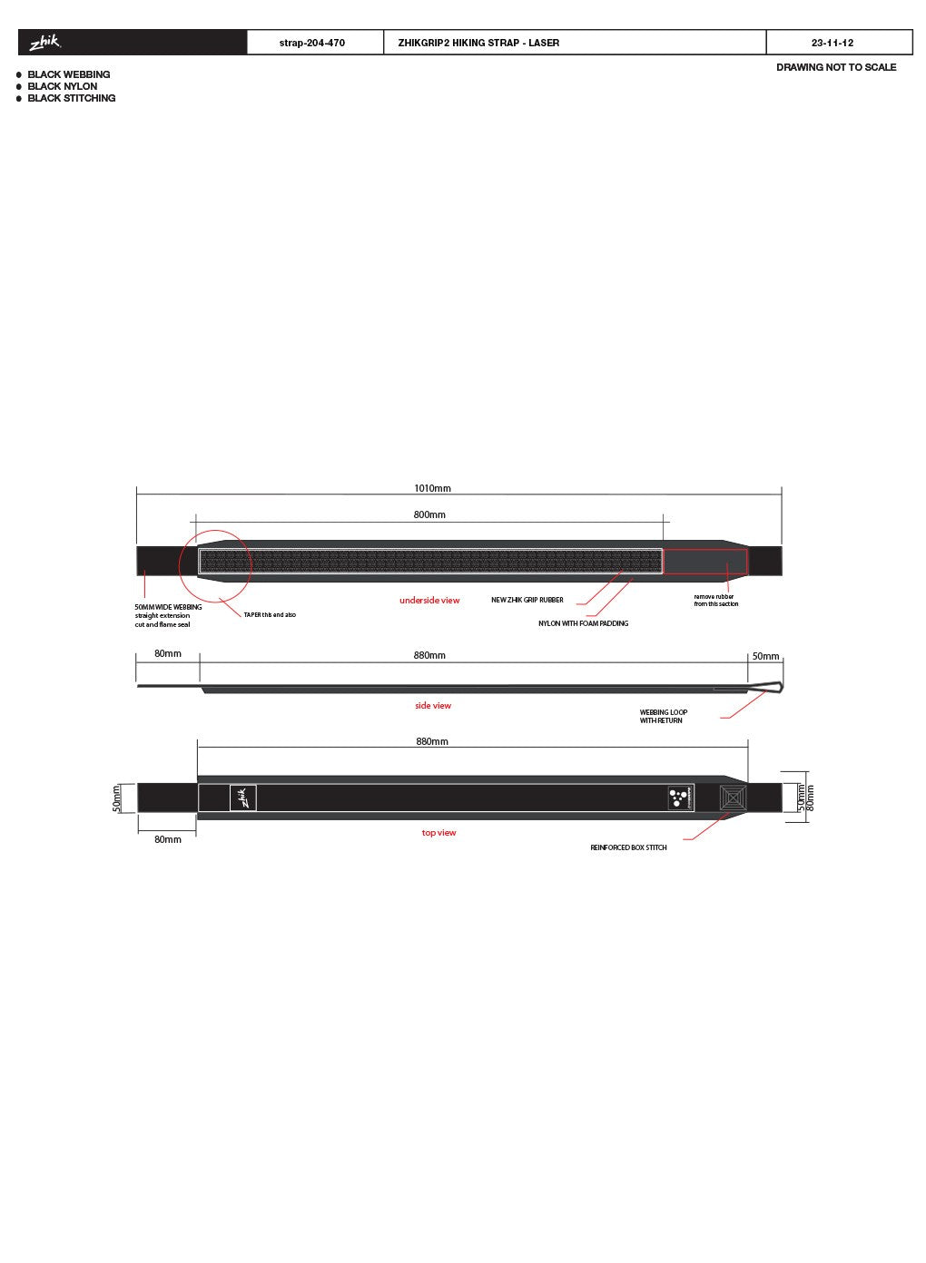 470 ZHIKGRIP II HIKING STRAP