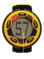 1455R YELLOW 1/3 ROW, VIBRATE RECHARGE SAIL WATCH