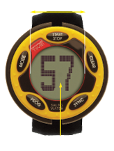 1455R YELLOW 1/3 ROW, VIBRATE RECHARGE SAIL WATCH