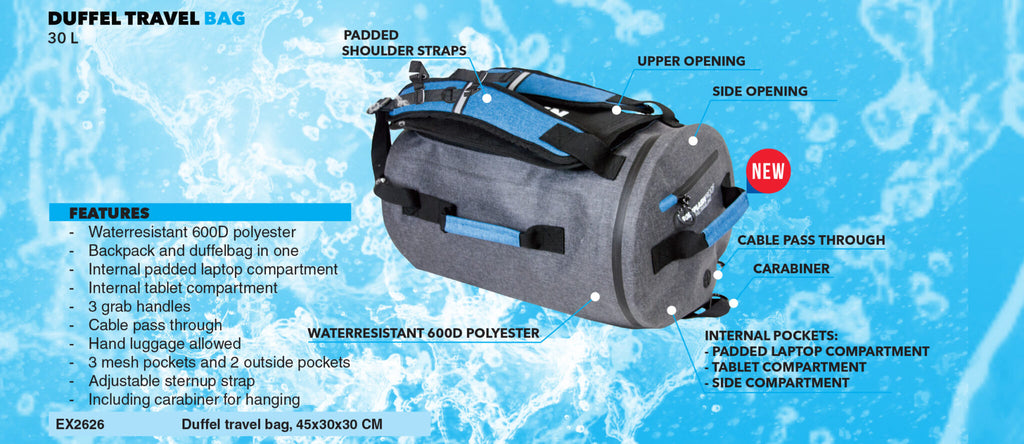 DUFFEL TRAVEL BAG 30 L