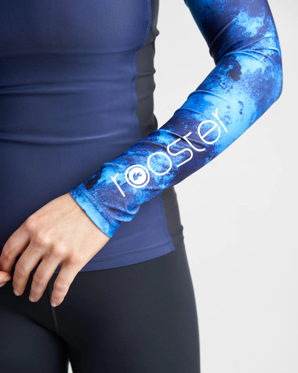 WOMENS RASH TOP LONG SLEEVED - BLUE