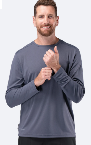 Mens UVActive Long Sleeve Tech Top - Stone