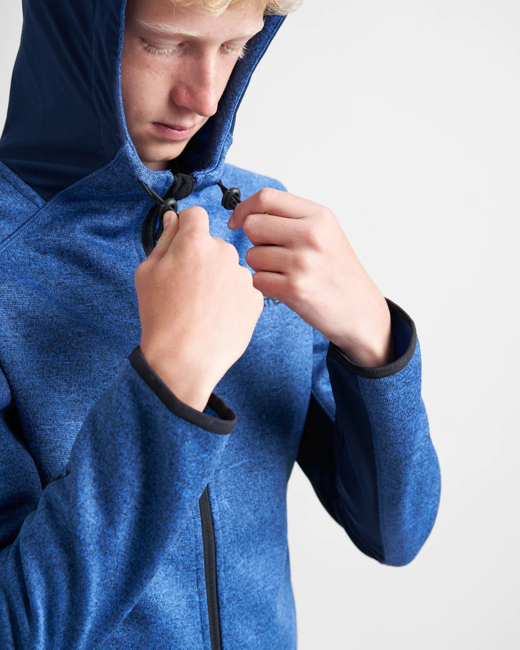 JUNIOR HOODED TECH SWEATER