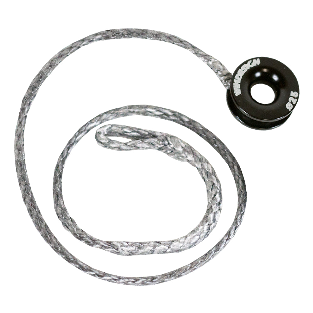 REPLACEMENT HALYARD LINE WITH SPLICED-ON LOW-FRICTION RING