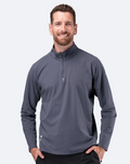 Mens ZhikMotion 1/4 Zip Top - Slate