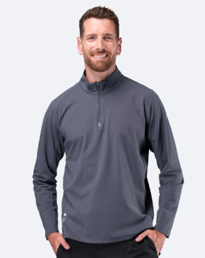 Mens ZhikMotion 1/4 Zip Top - Slate