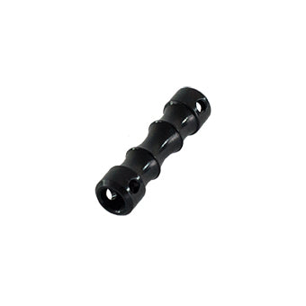 6MM DOG BONE - BLACK