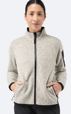 Womens Knit Fleece Jacket