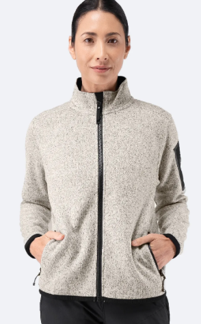 Womens Knit Fleece Jacket