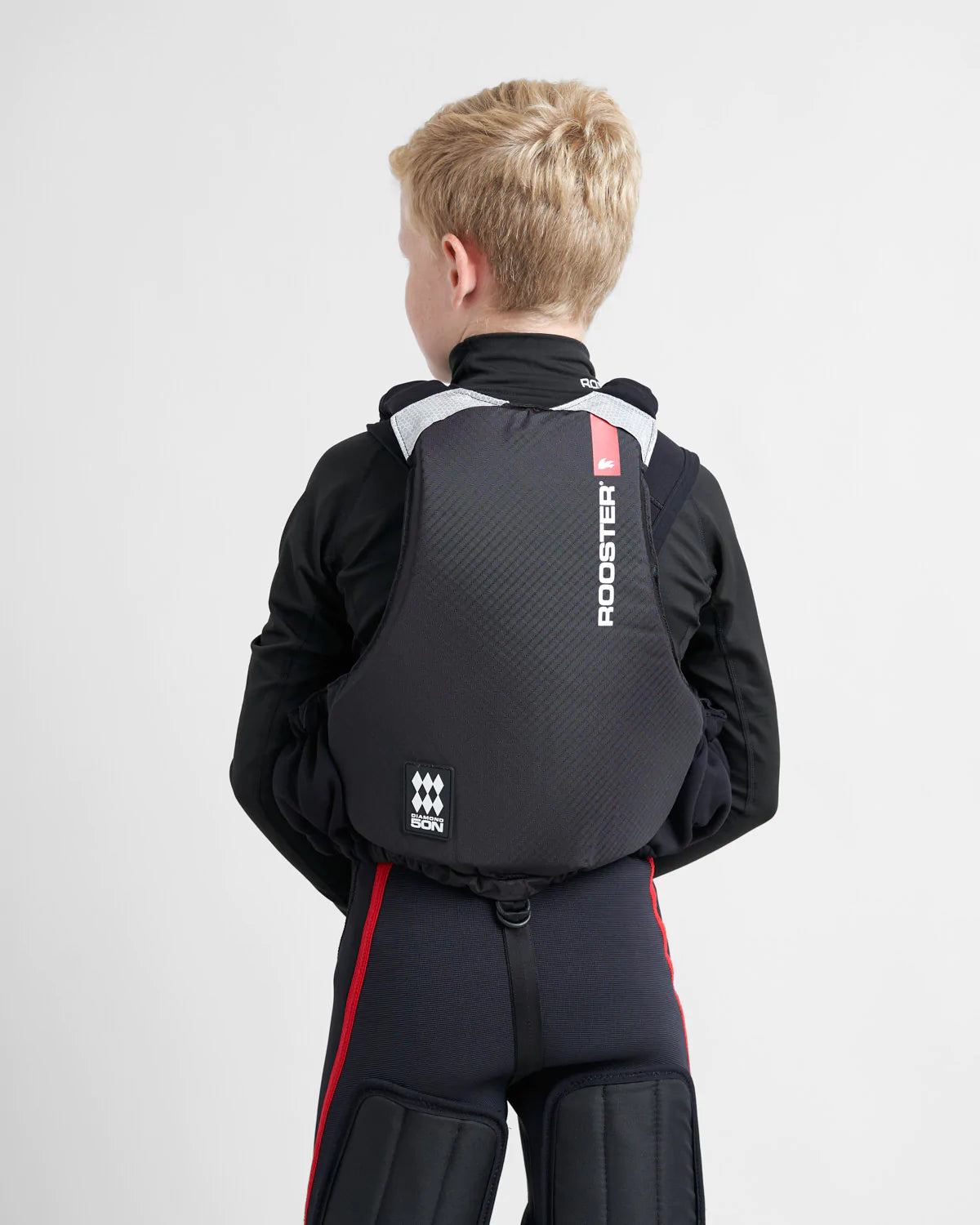 JUNIOR DIAMOND OVERHEAD BUOYANCY AID - BLACK