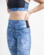 WOMENS UV SPORTS LEGGINGS -SEA GRASS