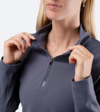 Womens ZhikMotion 1/4 Zip Top - Slate