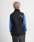JUNIOR SOFT SHELL GILET - BLACK