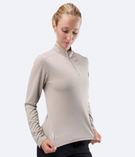 Womens UVActive™ 1/4 Zip Long Sleeve Tech Top - Slate