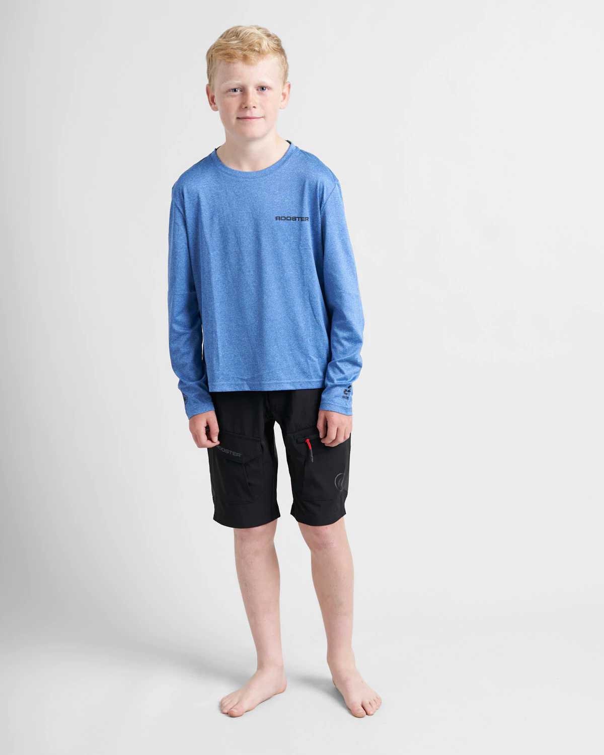 QUICK DRY UVF 50+ TECH T-SHIRT LONG SLEEVED - BLUE