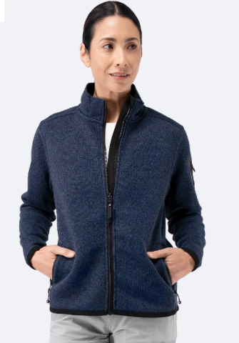 Womens Knit Fleece Jacket