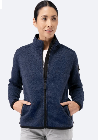 Womens Knit Fleece Jacket