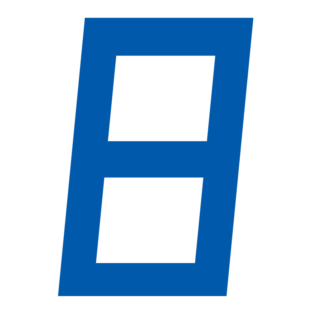 BLUE DIGITAL SAILNUMBER 30.5 CM