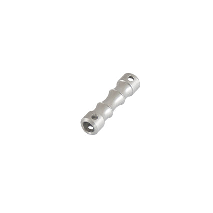 6MM DOG BONE - SILVER