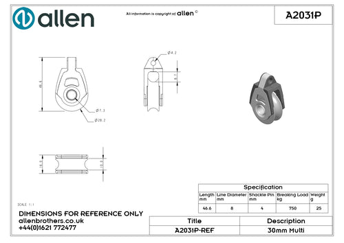 30mm Dynamic Plain Bearing Multi-Function Single