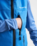 JUNIOR SOFT SHELL GILET - SIGNAL BLUE
