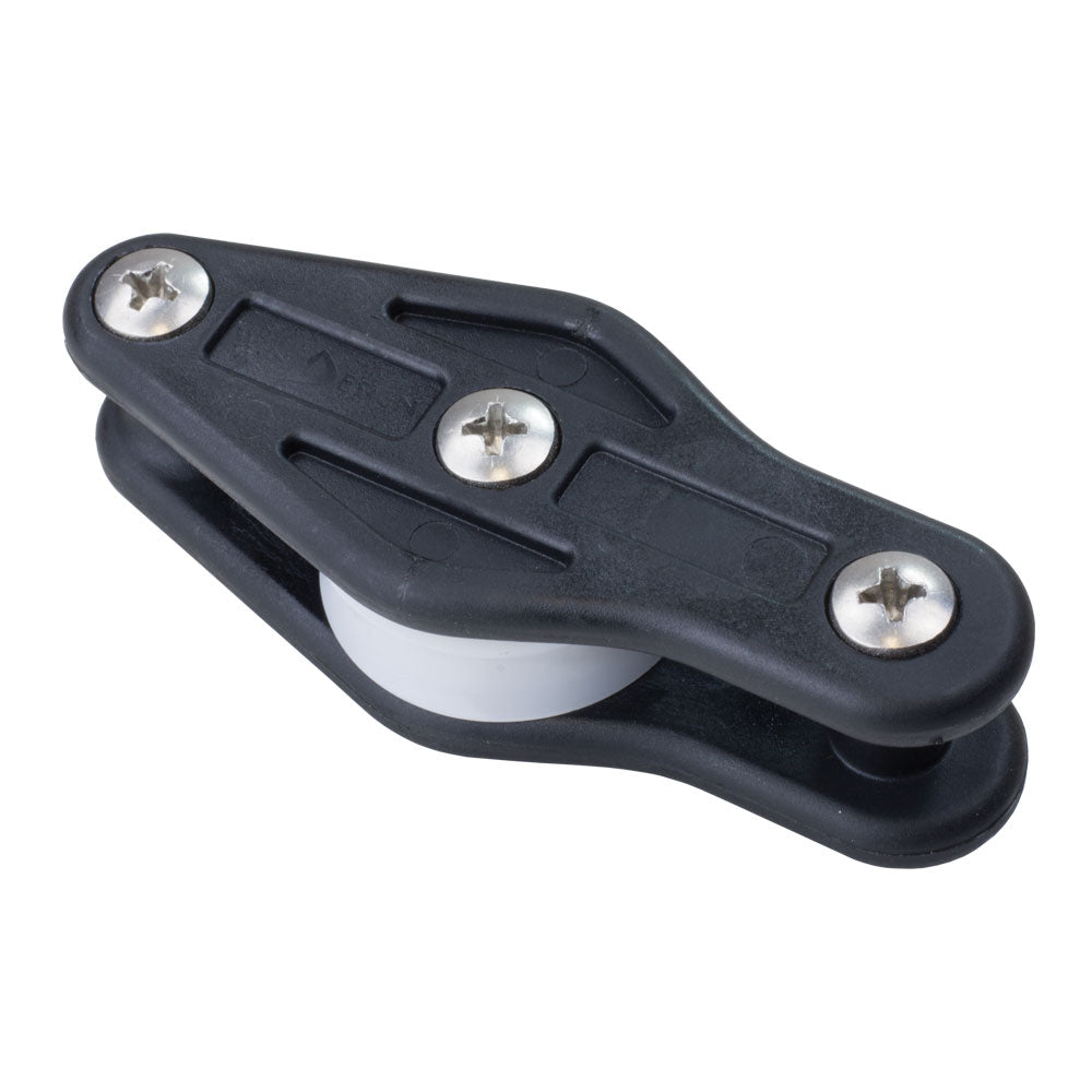 FIDDLE BLOCK WITH 34MM SHEAVE AND BECKET