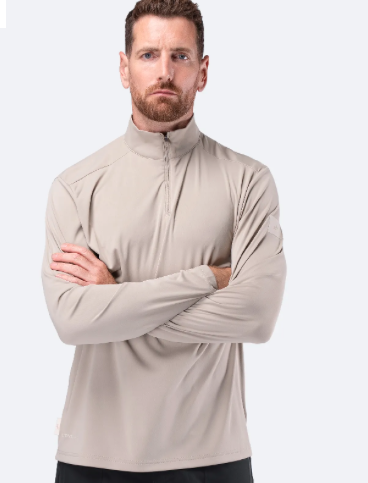 Mens UVActive 1/4 Zip Long Sleeve Tech Top - Slate