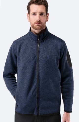 Mens Knit Fleece Jacket