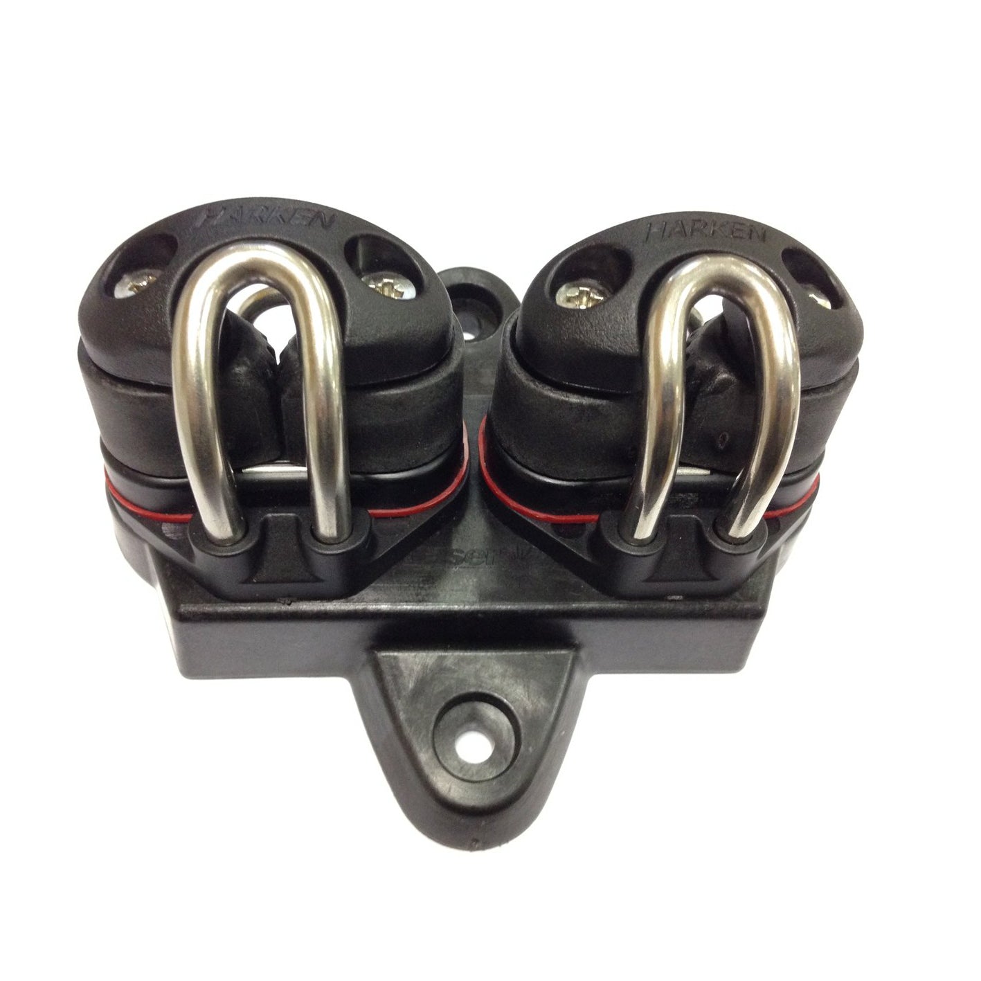 ILCA XD CLEAT PLATE WITH HARKEN CARBON CAM CLEATS AND EXTREME ANGLE FAIRLEADS