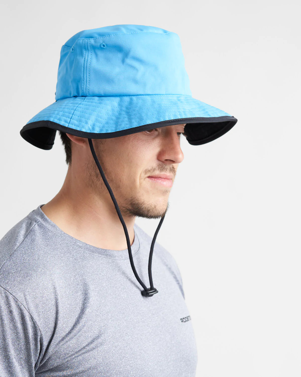 WIDE BRIMMED UV HAT - BLUE