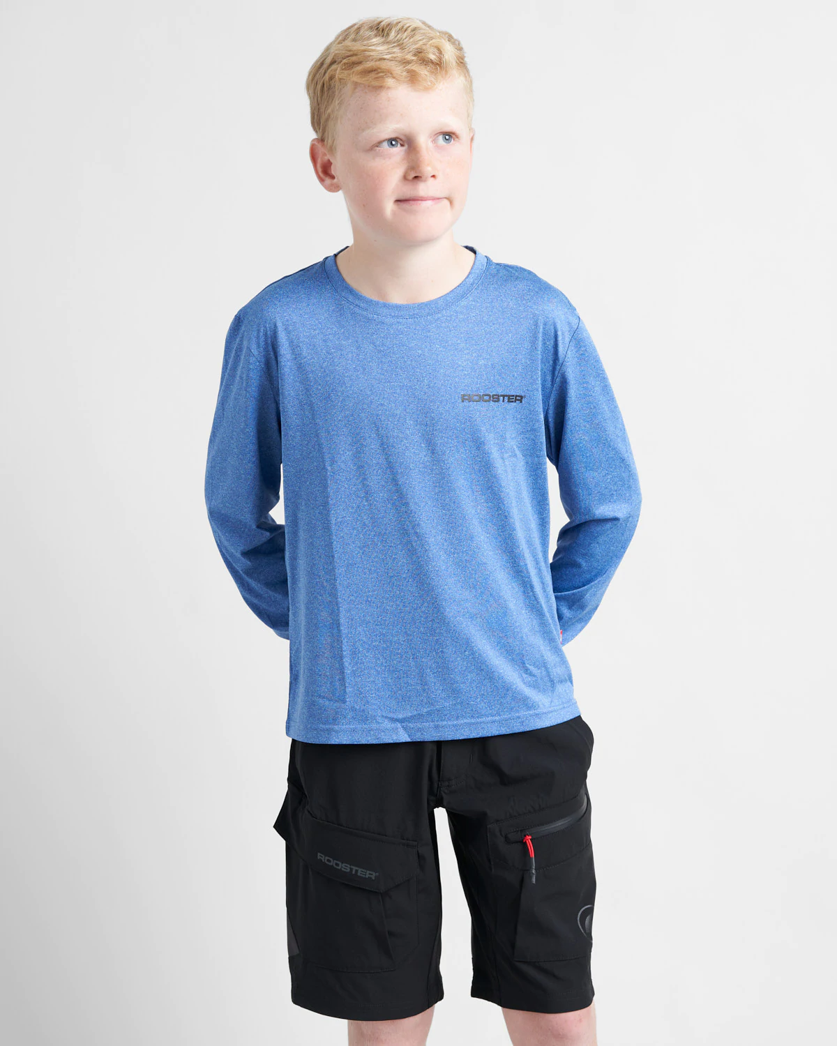 QUICK DRY UVF 50+ TECH T-SHIRT LONG SLEEVED - BLUE