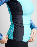 WOMENS RASH TOP LONG SLEEVED - SEA GRASS