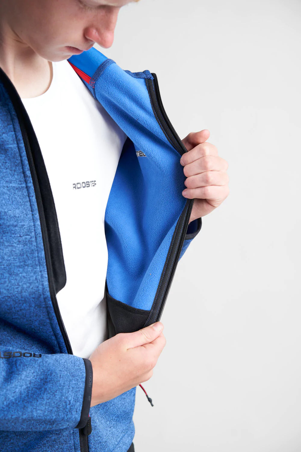 JUNIOR HOODED TECH SWEATER