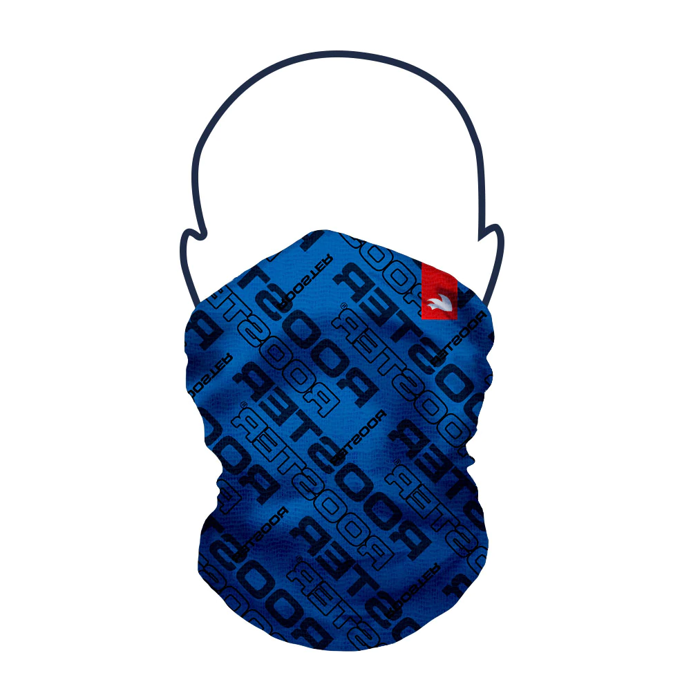 UV NECK SLEEVE FACE COVERING - SIGNAL BLUE