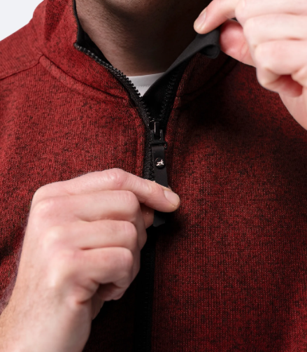 Mens Knit Fleece Jacket