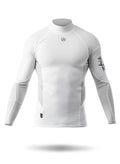 MENS LONG SLEEVE SPANDEX TOP - WHITE