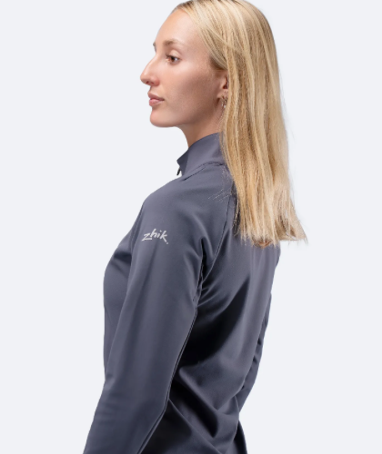 Womens ZhikMotion 1/4 Zip Top - Slate