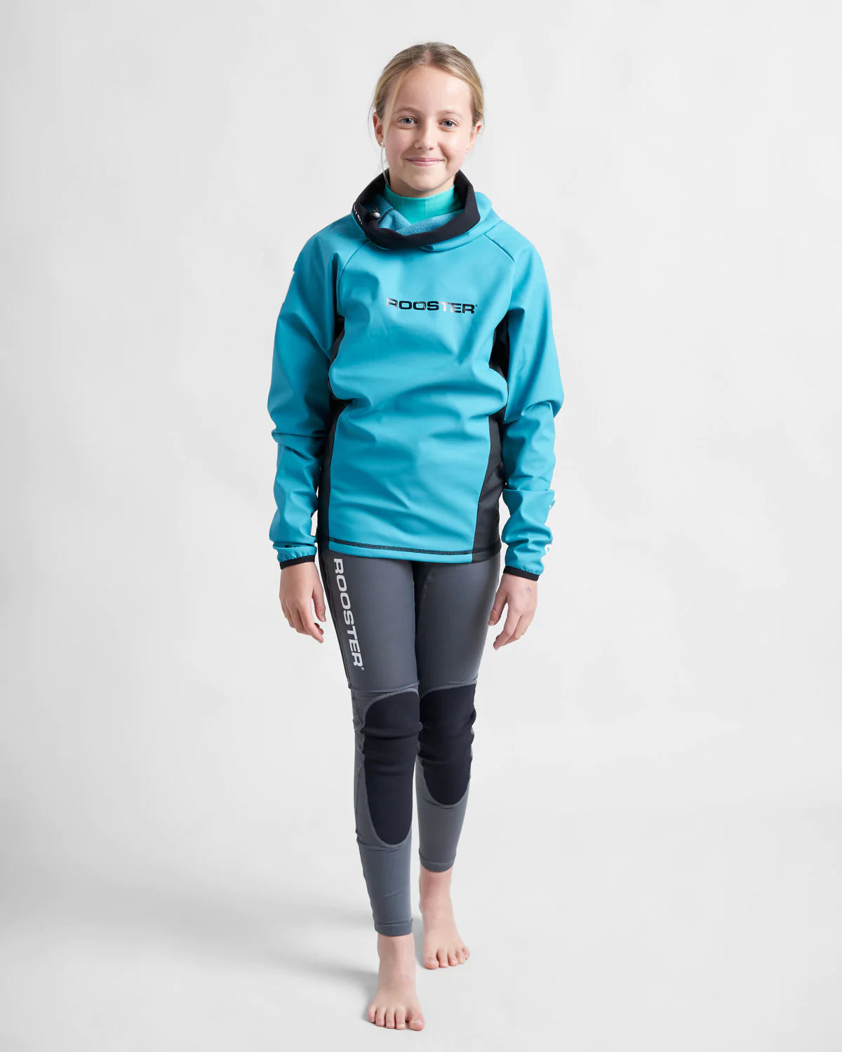 JUNIOR CLASSIC AQUAFLEECE TOP - TEAL